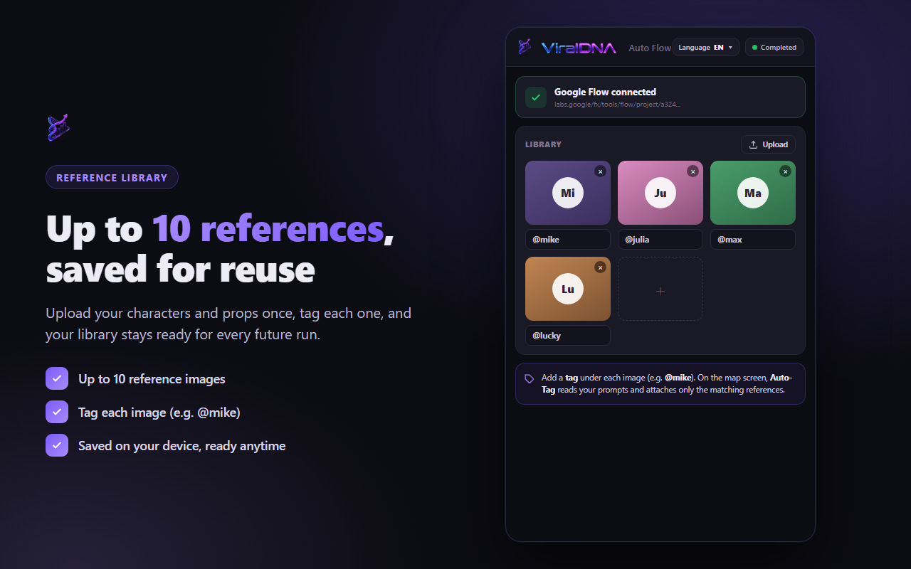 ViralDNA Auto Flow - 截图 1