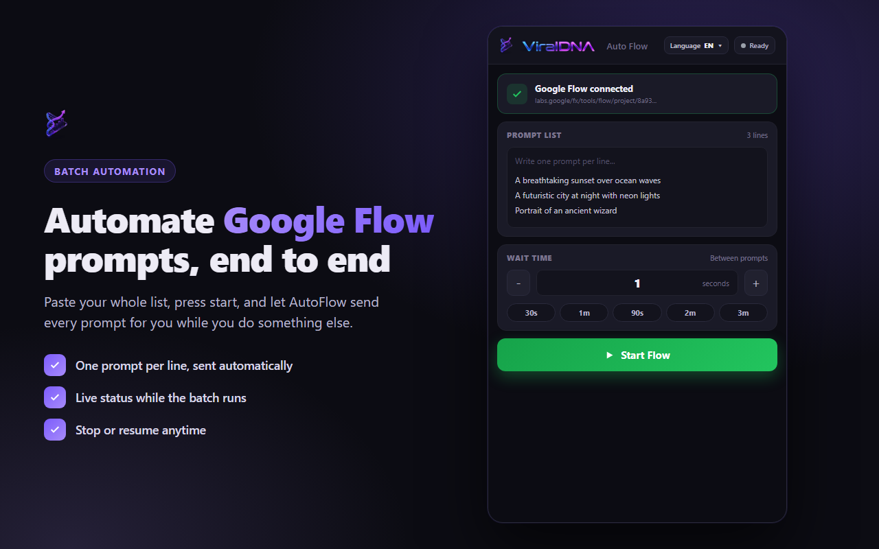 ViralDNA Auto Flow - 截图 4