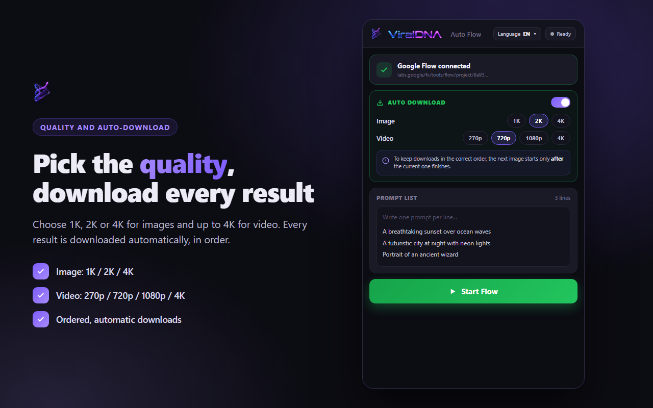 ViralDNA Auto Flow - 截图 5