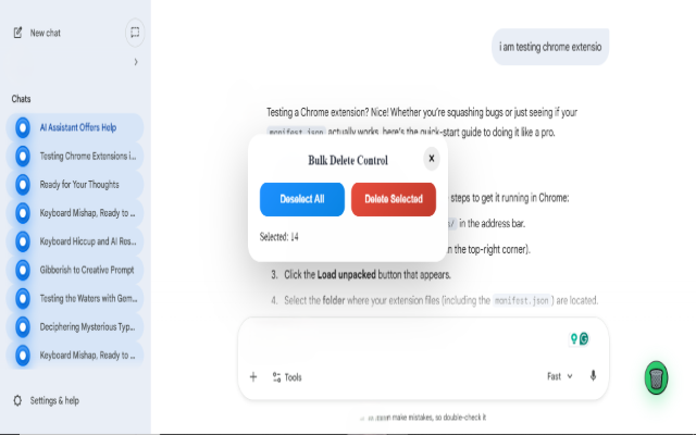 Gemini Bulk Delete - 截图 4