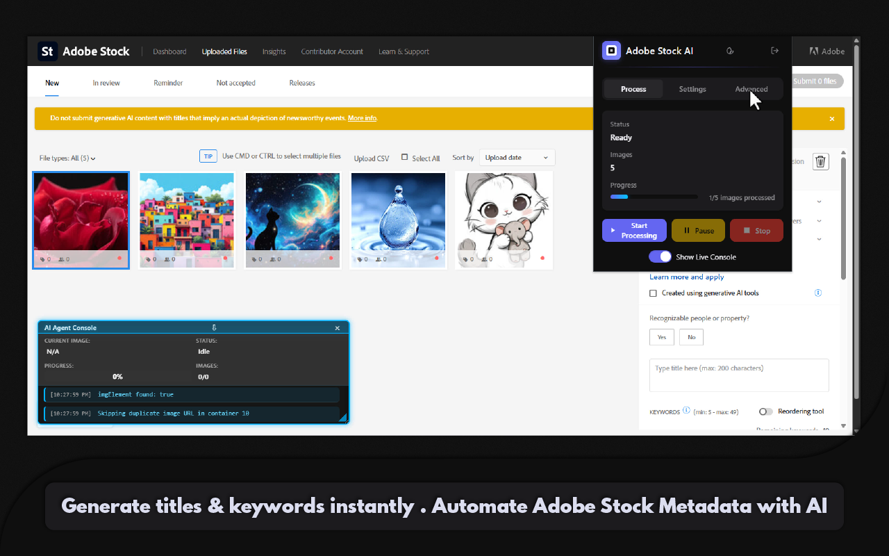 Adobe Stock AI Agent - 截图 3