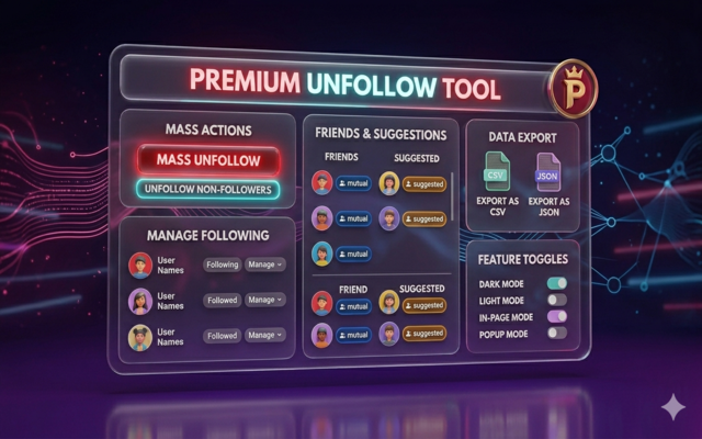 TikTok Unfollow,folowing,friend & suggestion - 截图 1