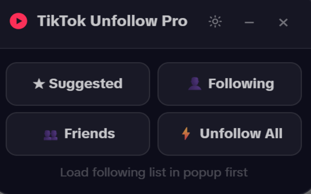 TikTok Unfollow,folowing,friend & suggestion - 截图 2