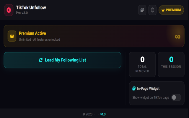 TikTok Unfollow,folowing,friend & suggestion - 截图 4