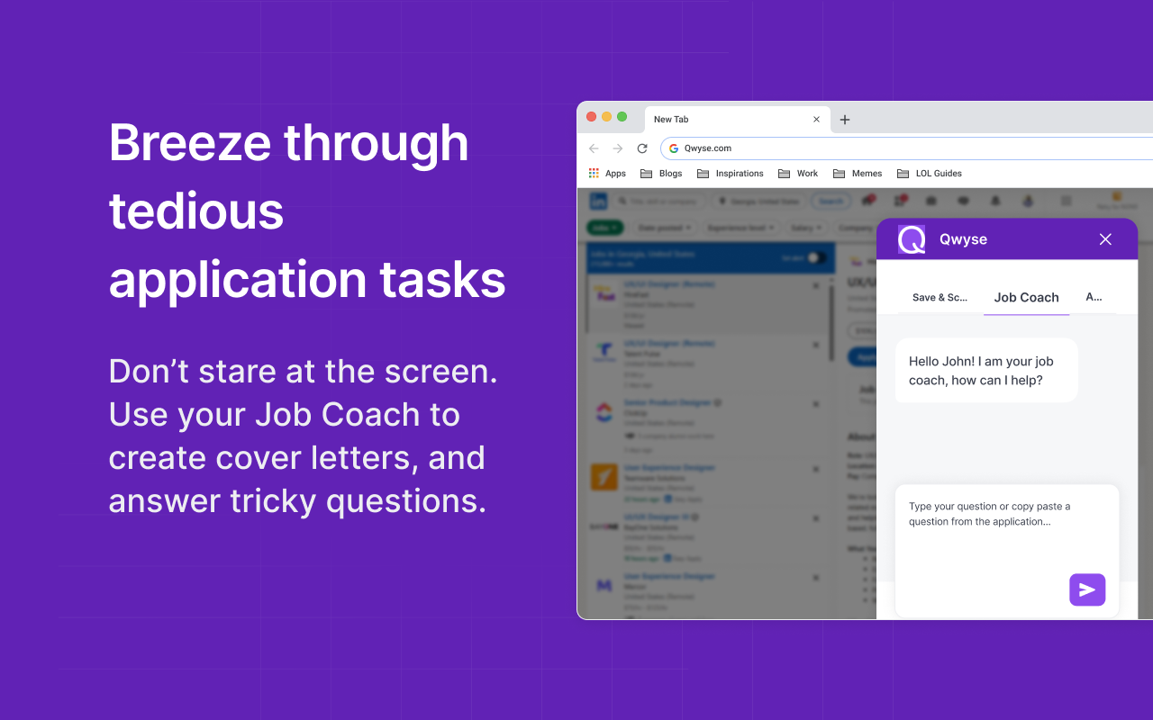 Qwyse: Job Tracker, Autofill , Top Resumes & Application Intelligence - 截图 5