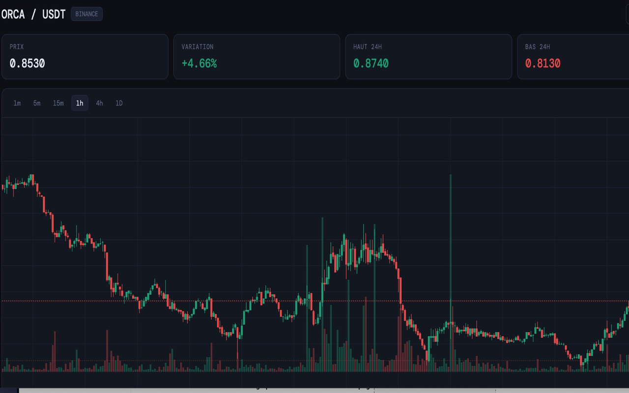 Orca DEX — ORCA/USDT Live Price - 截图 1