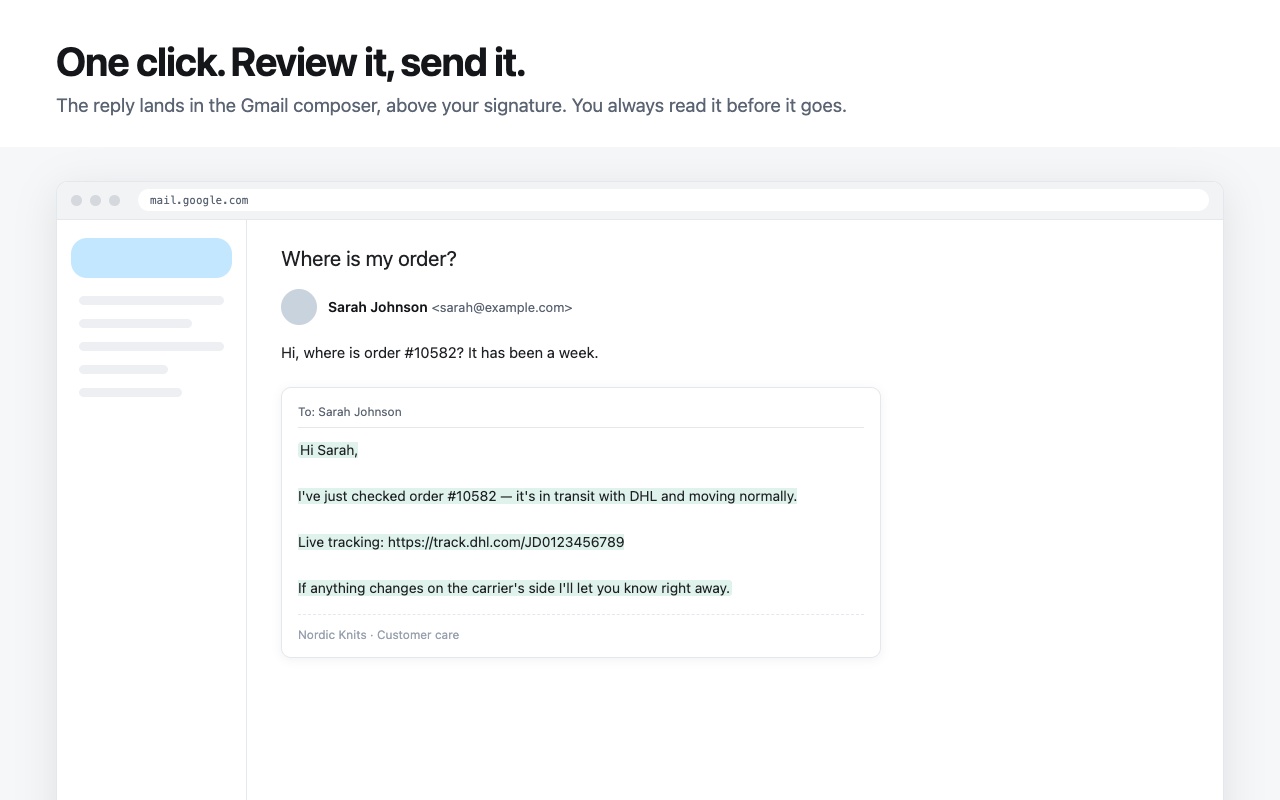 CaseKit — Shopify support copilot for Gmail - 截图 4