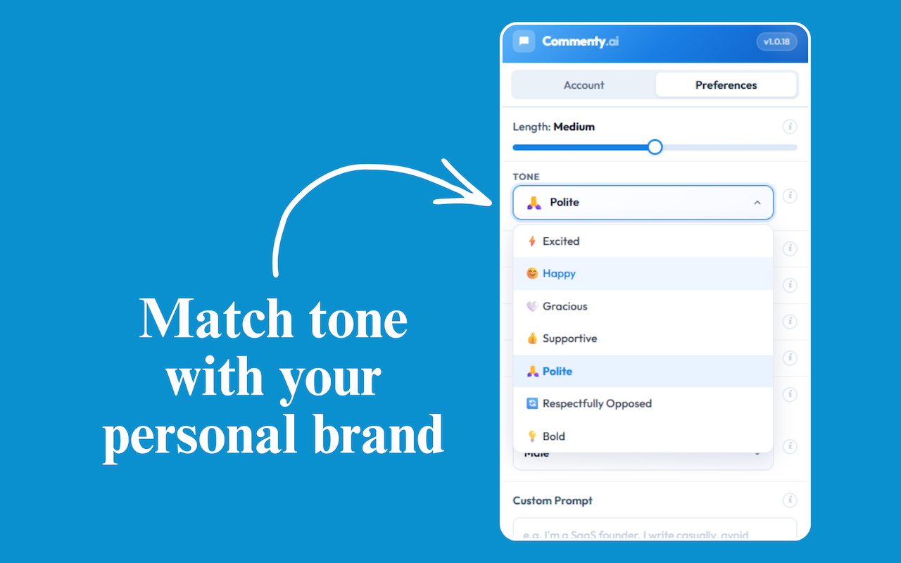 Commenty – LinkedIn Comment Assistant - 截图 1
