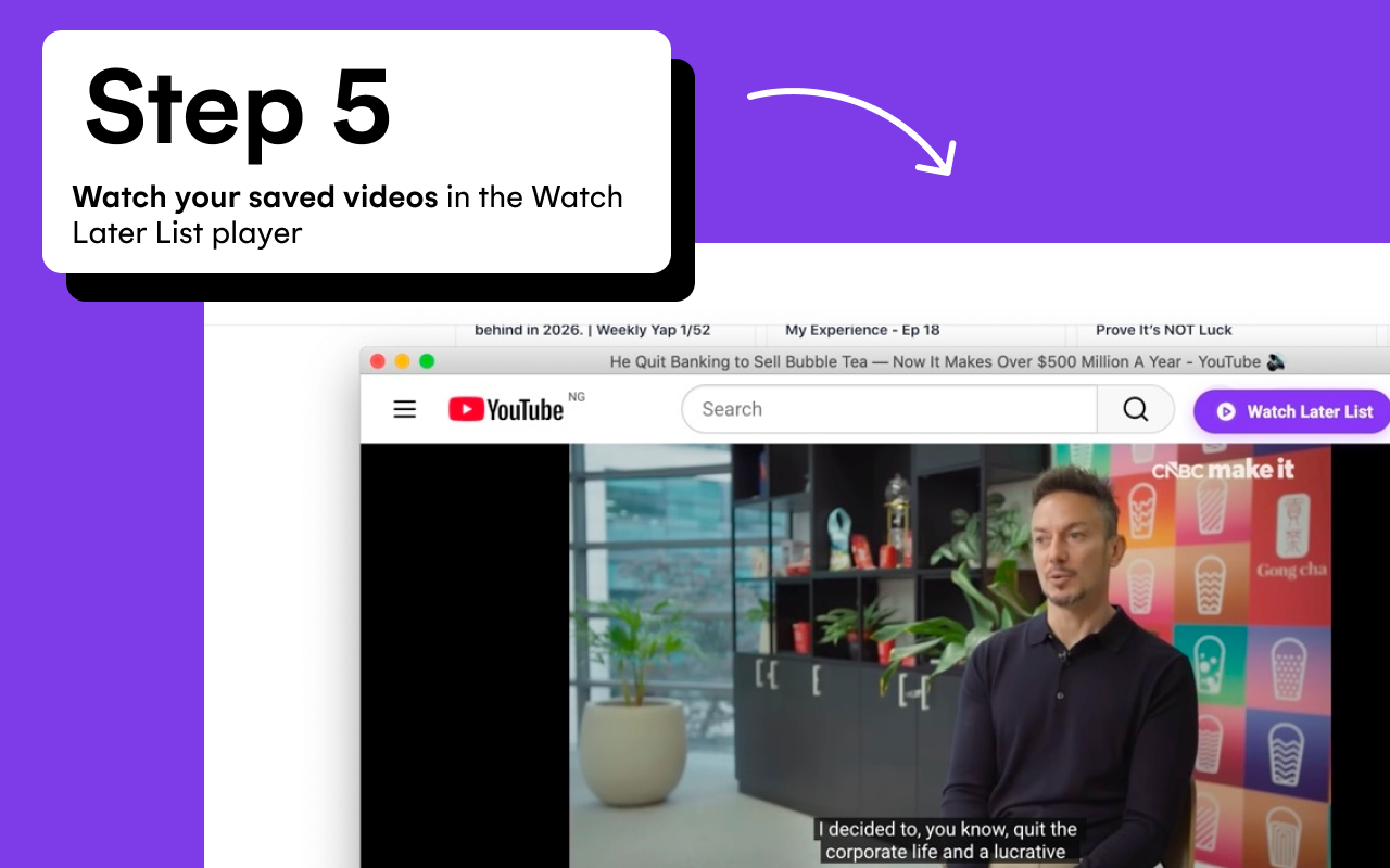 Watch Later List - YouTube Summarizer & Save Videos To Playlists - 截图 4