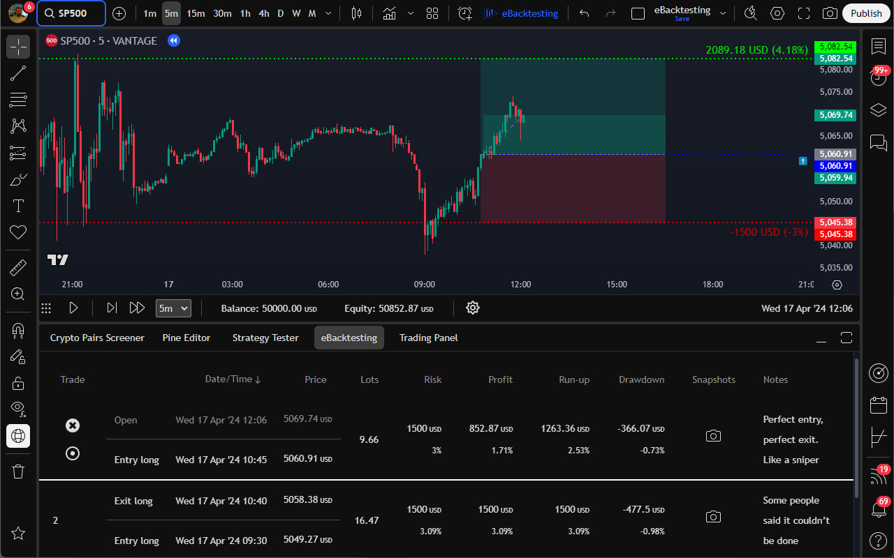 eBacktesting.com (TradingView extension) - 截图 2