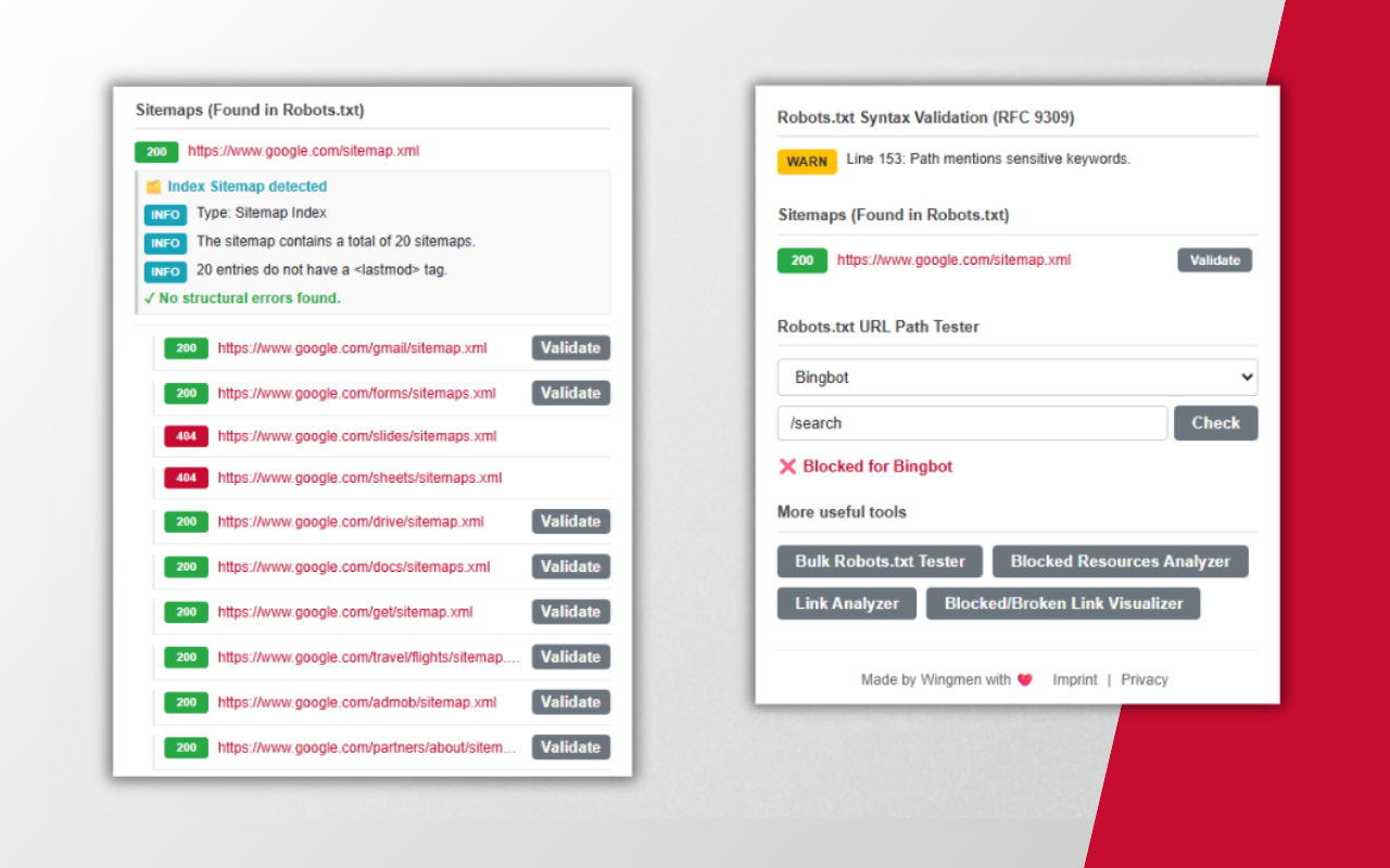 RoboX - Live Robots & Technical SEO Checker - 截图 5
