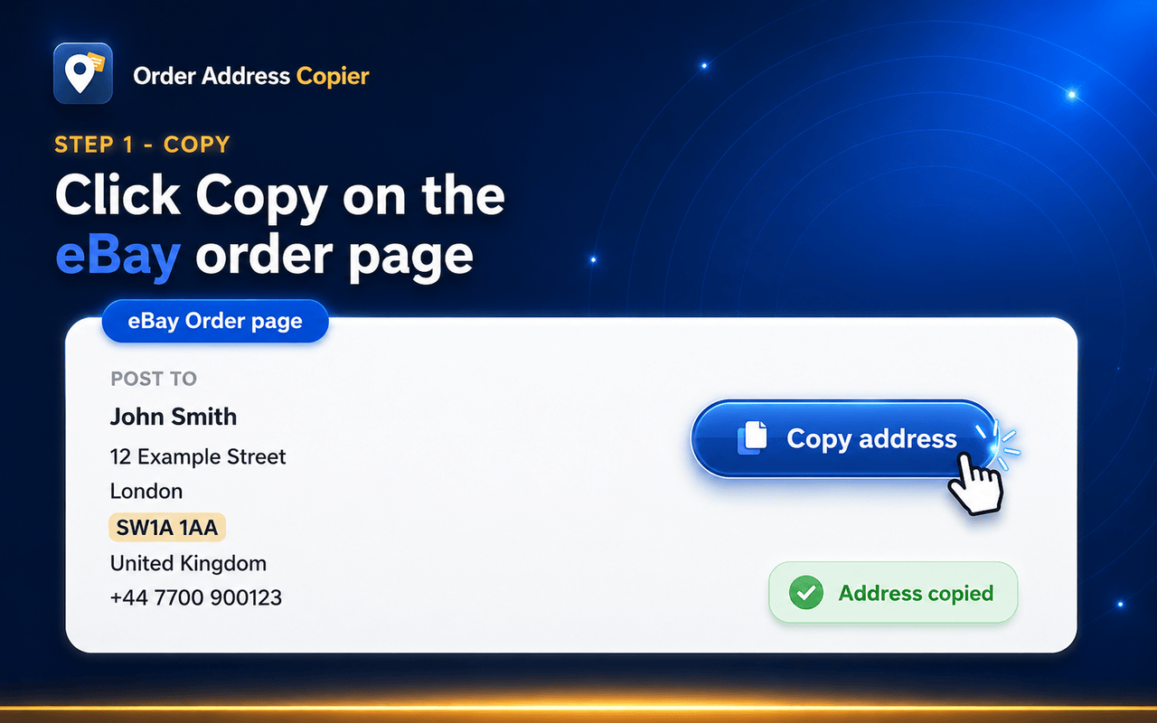 Order Address Copier - eBay to AliExpress - 截图 5