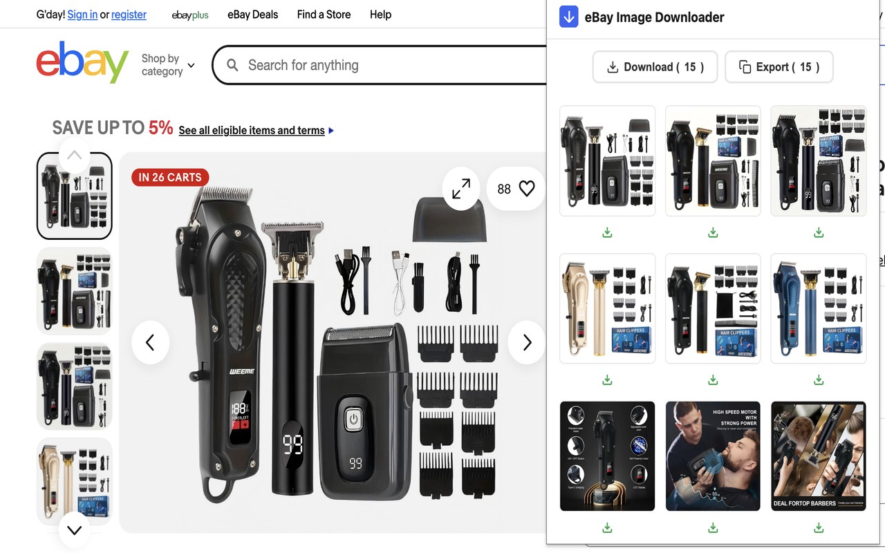 eBay Image Downloader - 截图 3
