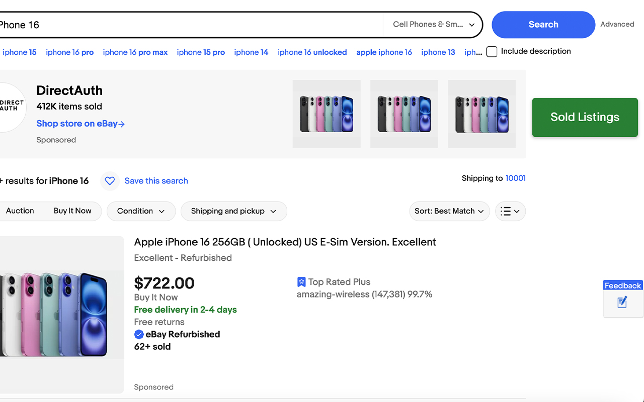 eBay Sold Listings Button - 截图 2