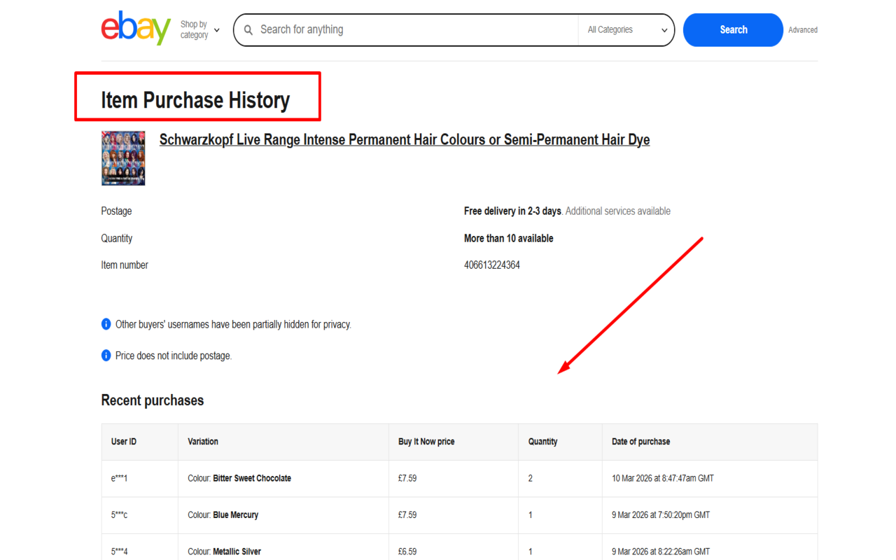 eBay Sold Analyzer (Ecomreels) - 截图 1
