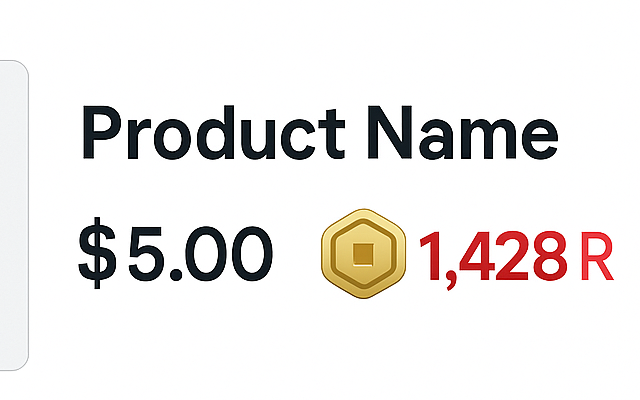 Price to Robux Converter - 截图 1