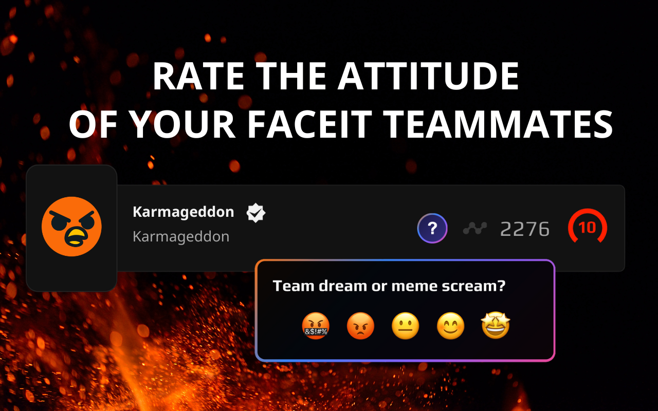 Karmageddon for FACEIT | Rate your CS2 Teammates - 截图 2