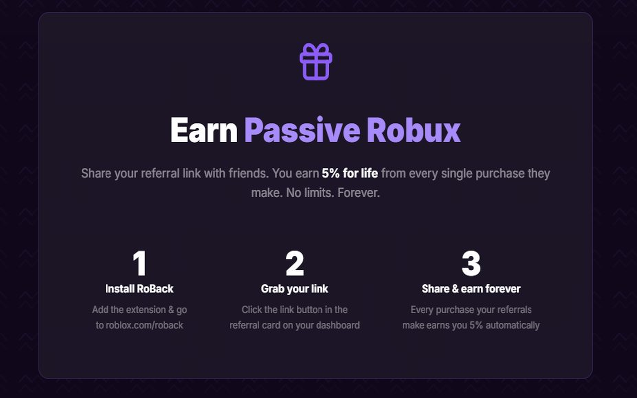 RoBack - Cashback & Customization for Roblox - 截图 3