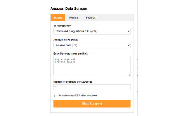 Amazon Data Scraper (Combined) - 截图 5