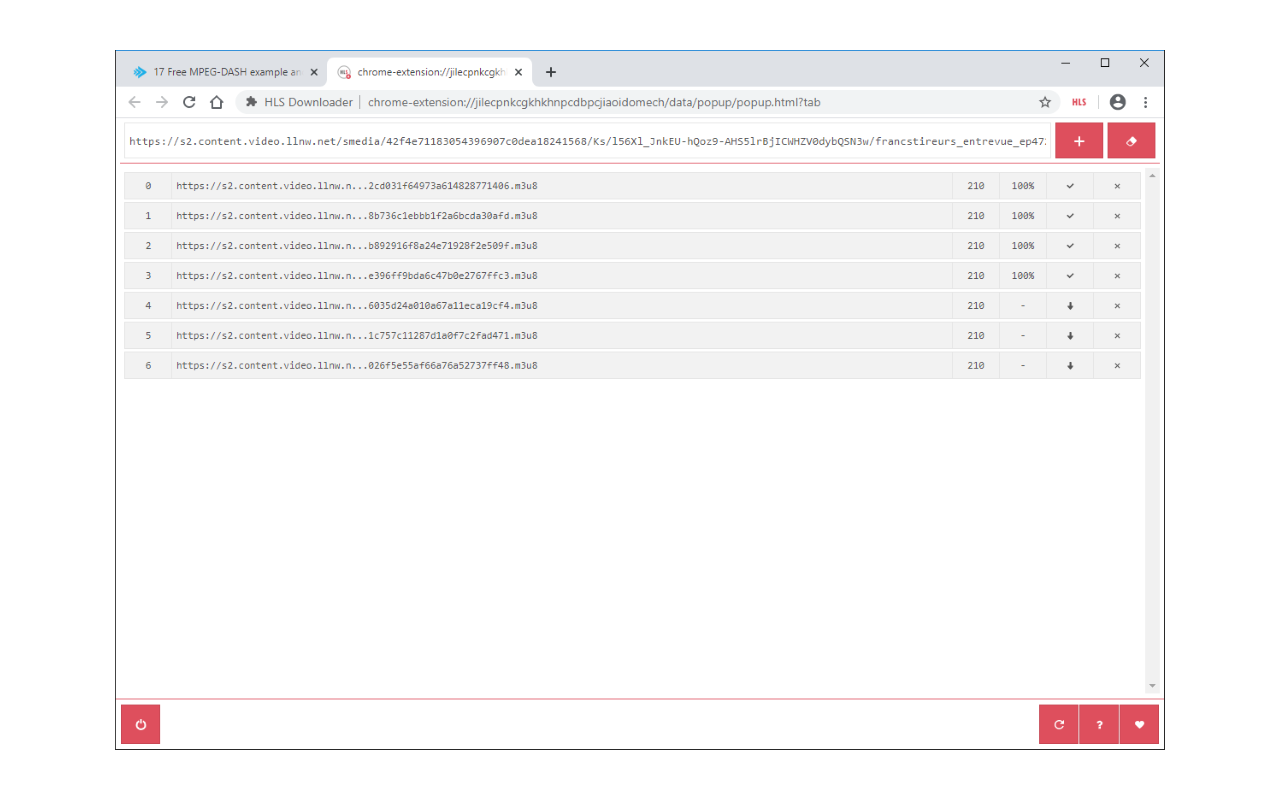 HLS Downloader - 截图 1