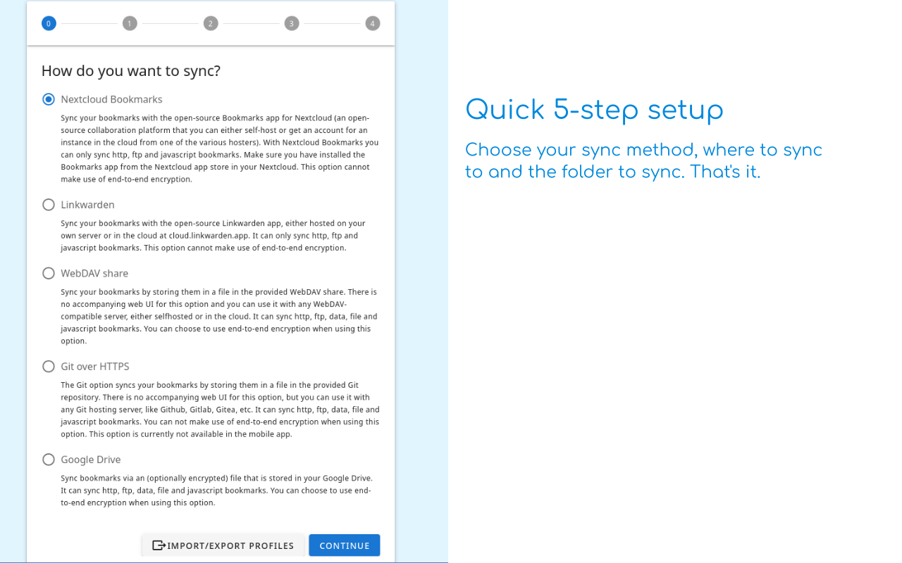 floccus bookmarks sync - 截图 1