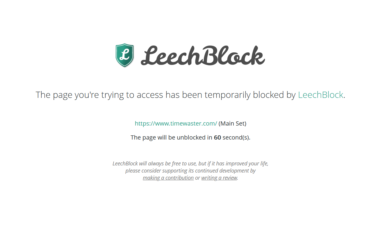 LeechBlock NG - 截图 1