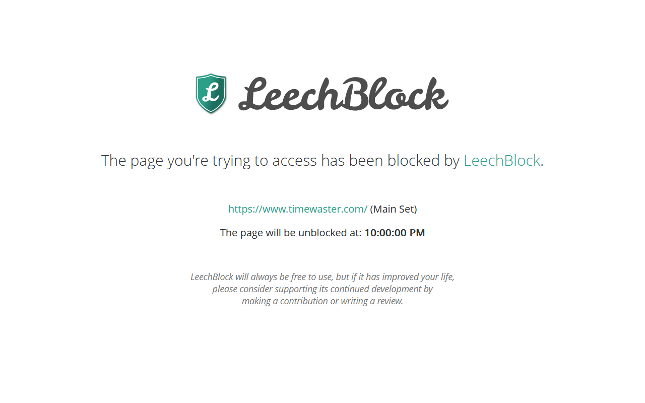 LeechBlock NG - 截图 2