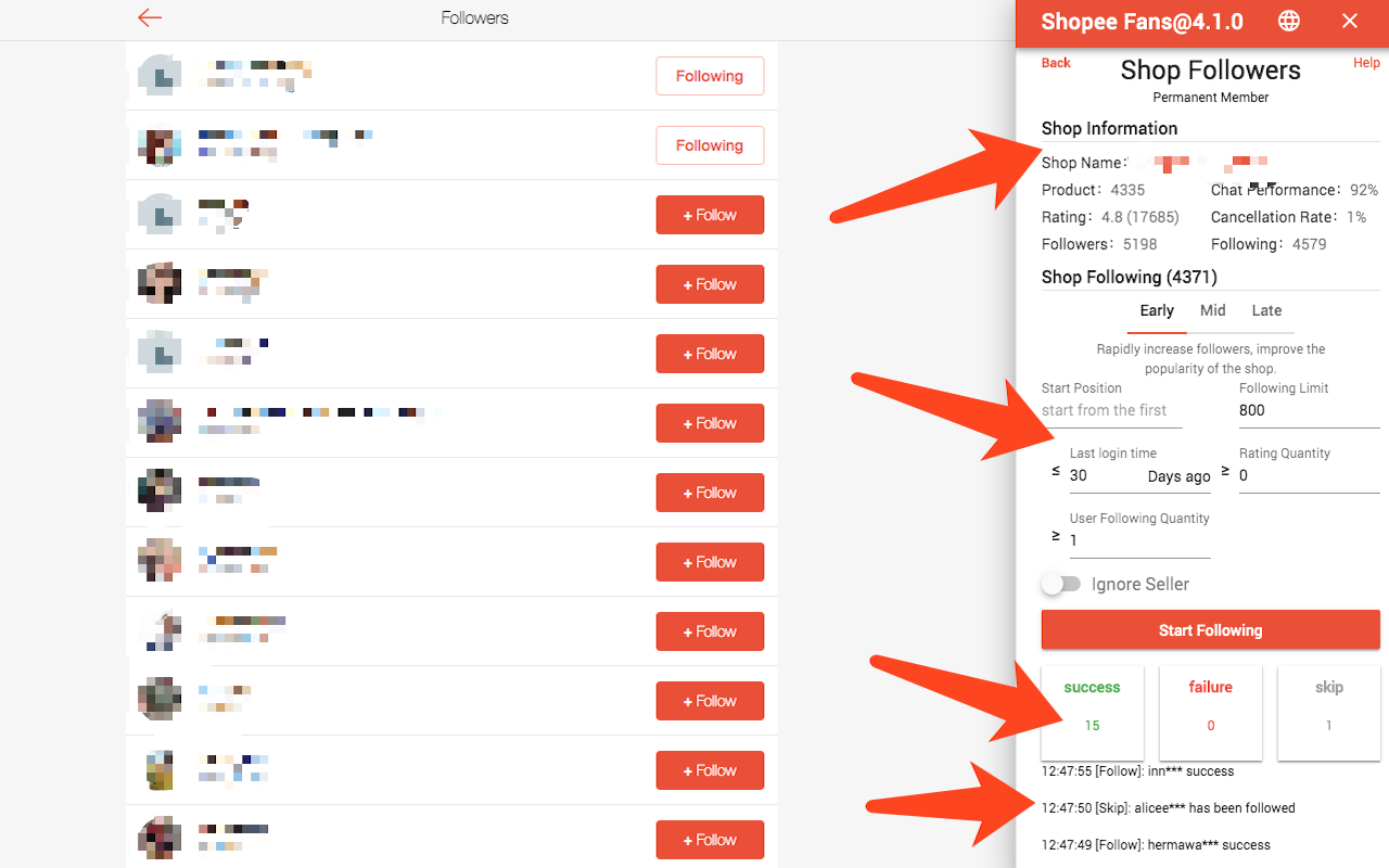 Shopee Fans - 虾皮卖家助手 - 截图 2