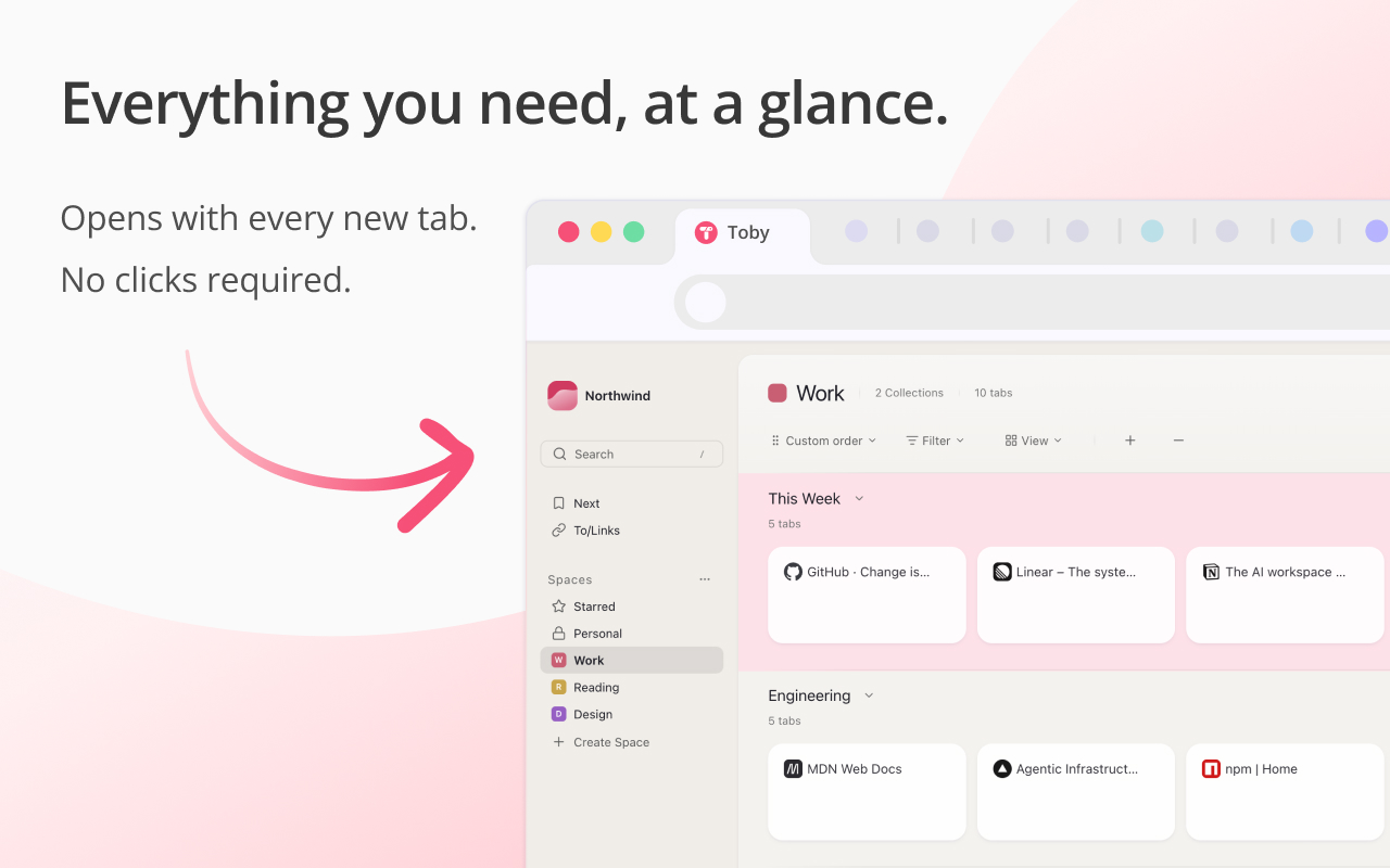 Toby: Tab Management Tool - 截图 2
