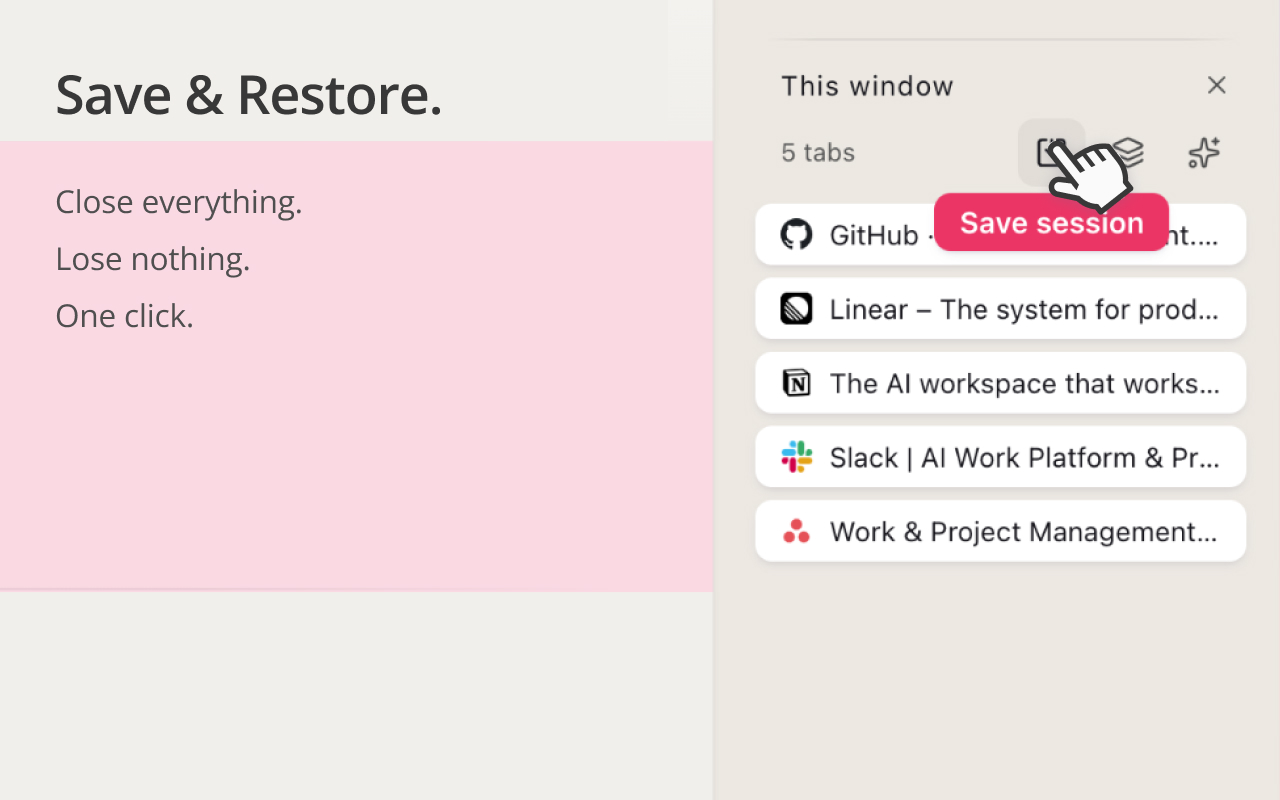 Toby: Tab Management Tool - 截图 3
