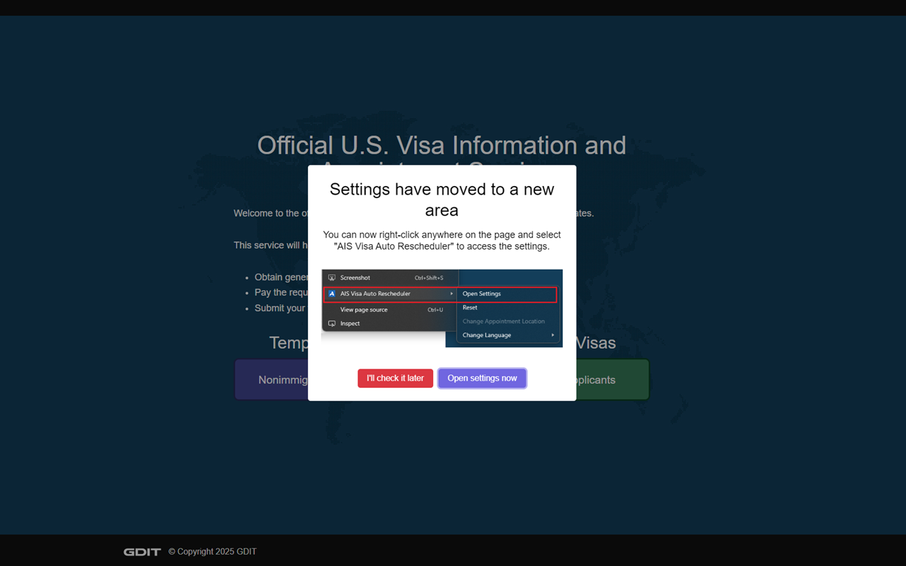 AIS Visa Auto Rescheduler - 截图 3