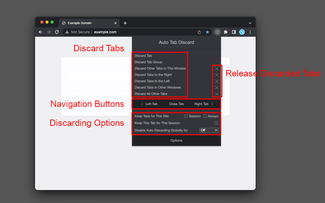 Auto Tab Discard (suspend) - 截图 4