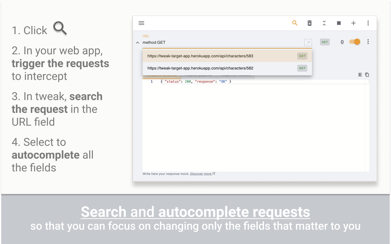 tweak: mock and modify HTTP requests - 截图 1
