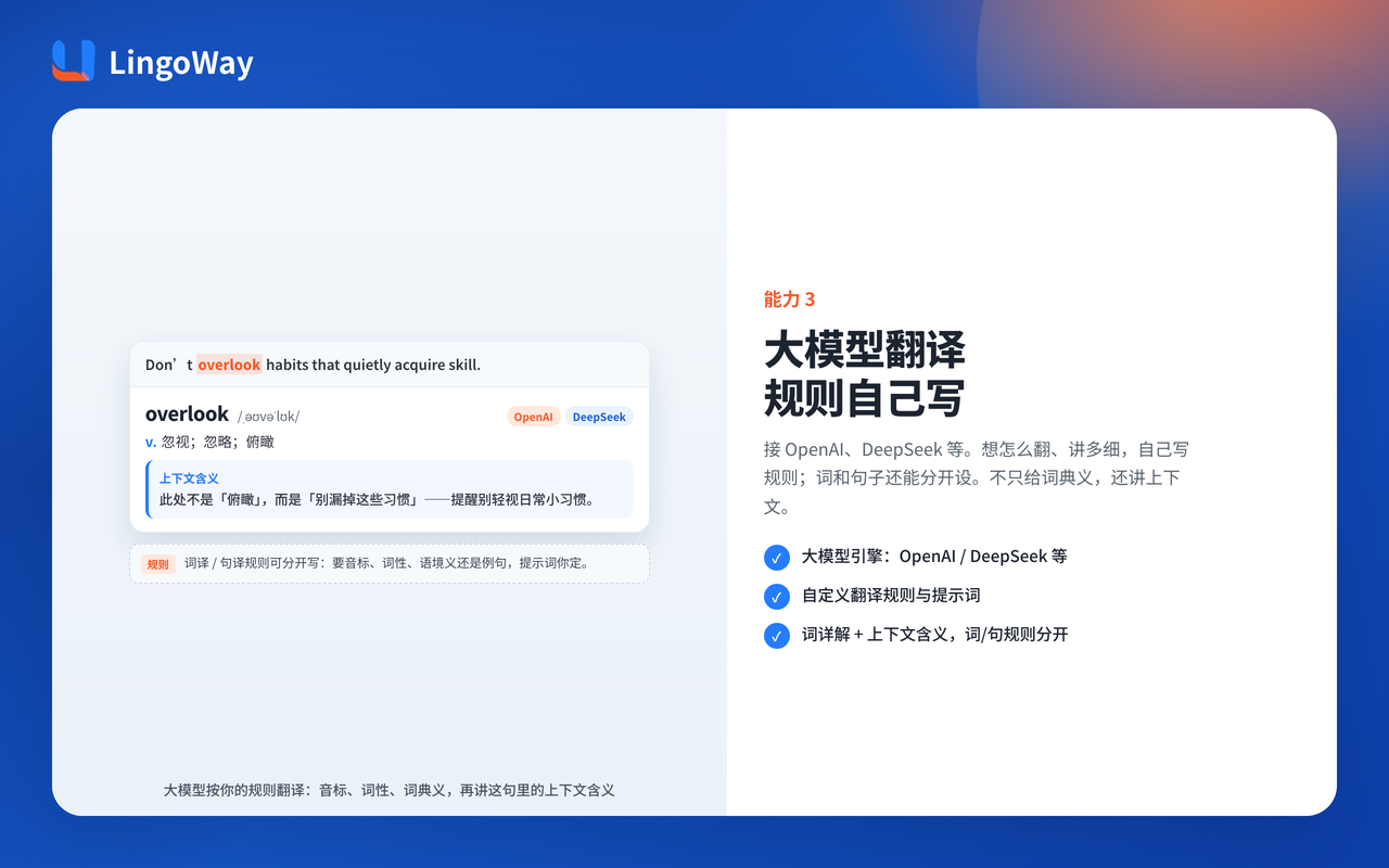 LingoWay - 浏览网页记单词 - 截图 3