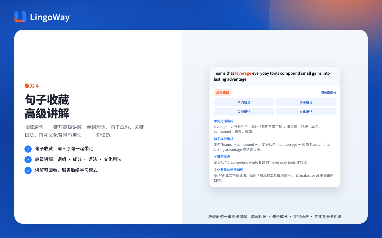 LingoWay - 浏览网页记单词 - 截图 5