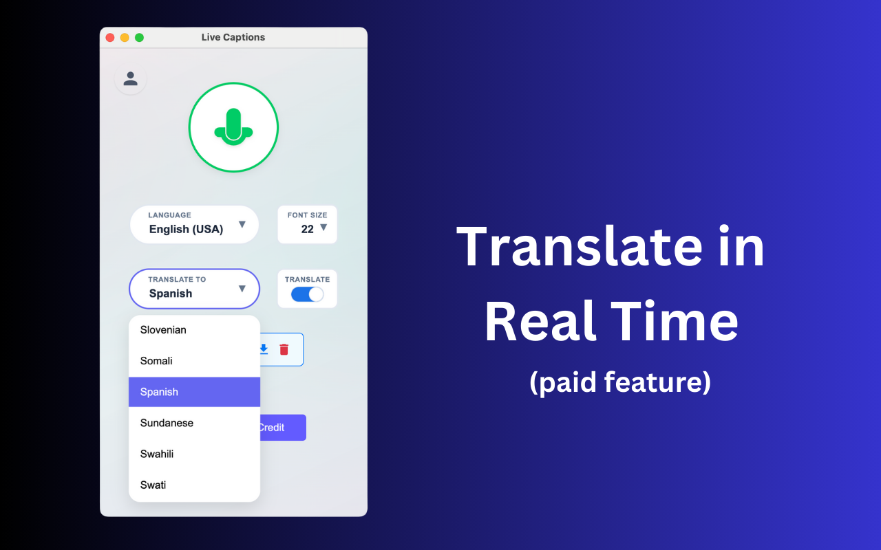 Captions for Live Presentations - 截图 1