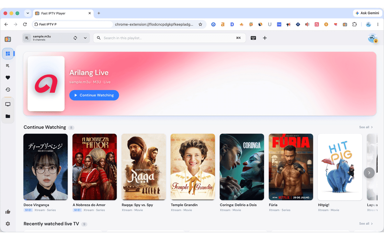 Fast IPTV Player - HLS M3U M3U8 EPG & VOD 流媒体播放器 - 截图 4