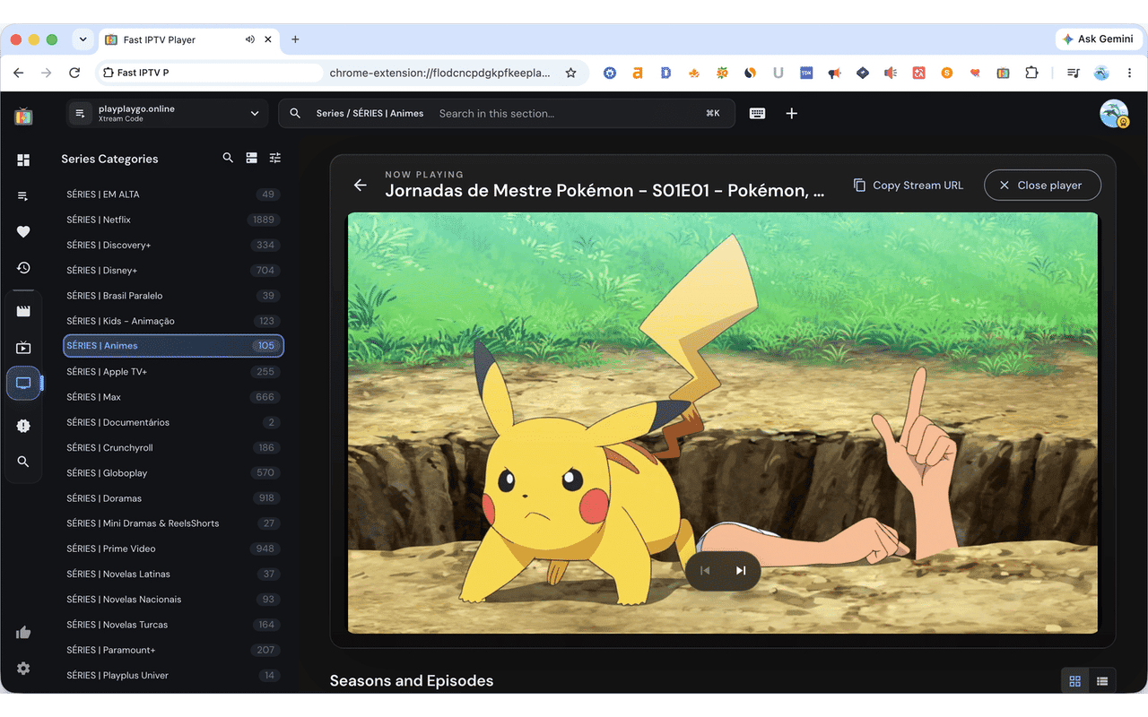 Fast IPTV Player - HLS M3U M3U8 EPG & VOD 流媒体播放器 - 截图 5