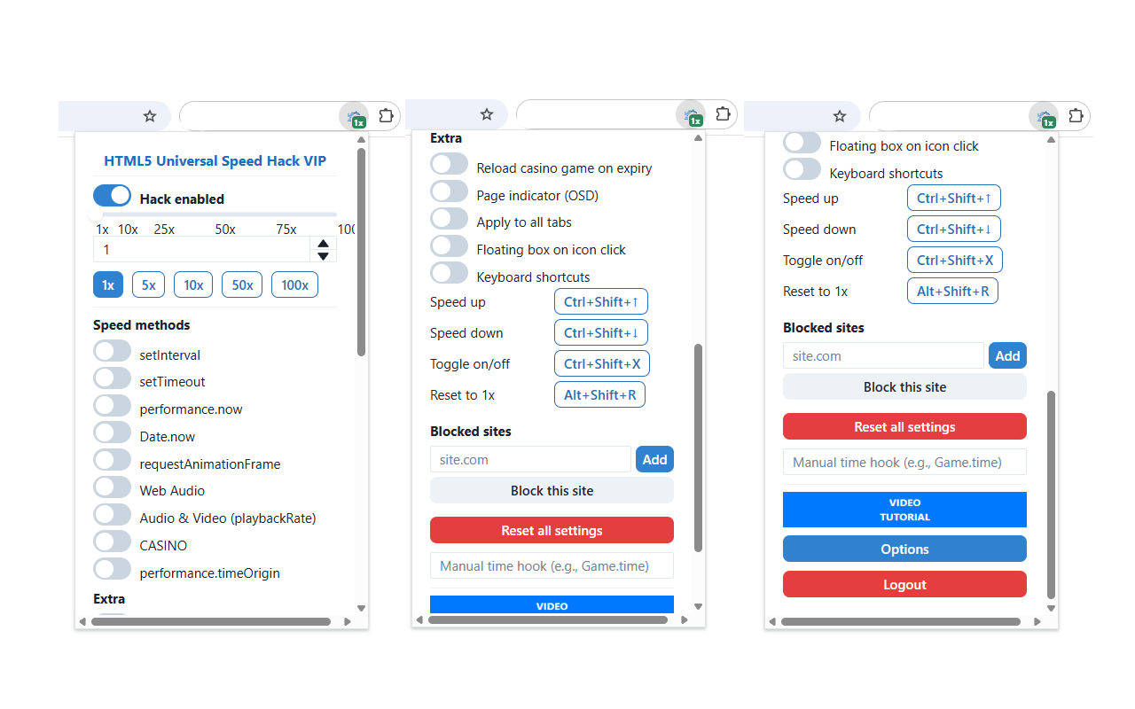 HTML5 Universal Speed Hack - 截图 1