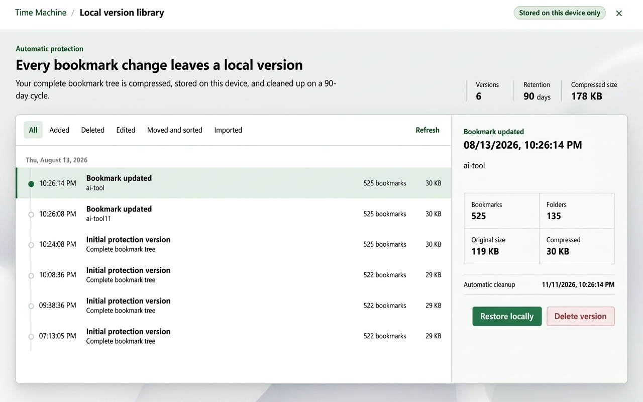 UniSync — Safari/Chrome/Edge 跨浏览器书签同步 - 截图 3