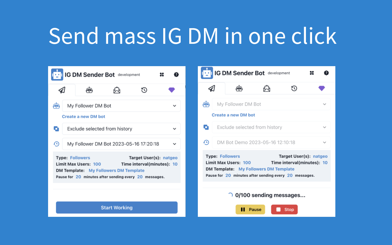 Super DM Bot - Ins群发私信机器人 - 截图 2