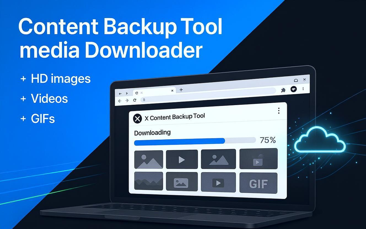 X Content Backup Tool - X/Twitter 媒体下载器 - 截图 3