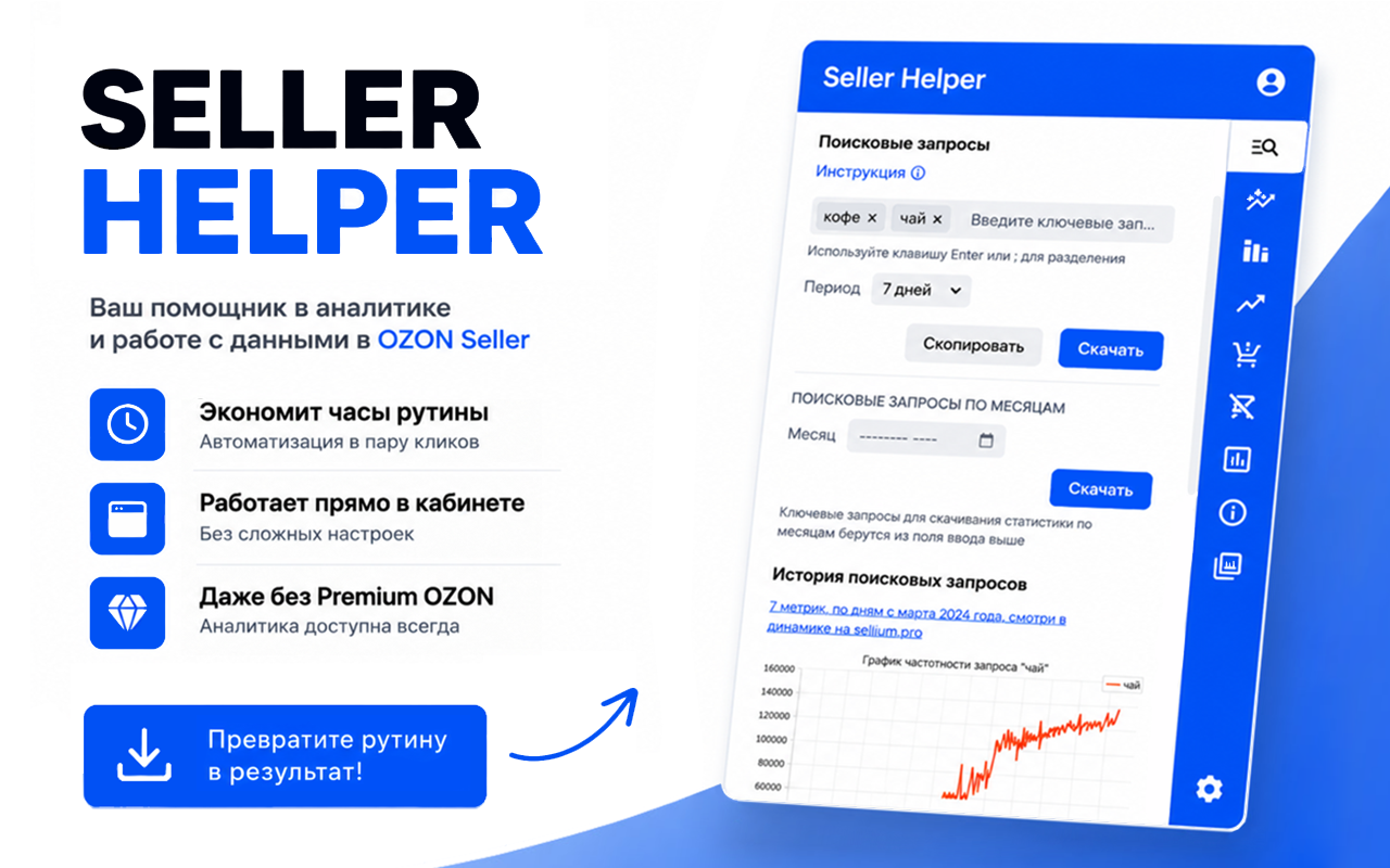Seller Helper - помощник в работе с Ozon - 截图 5