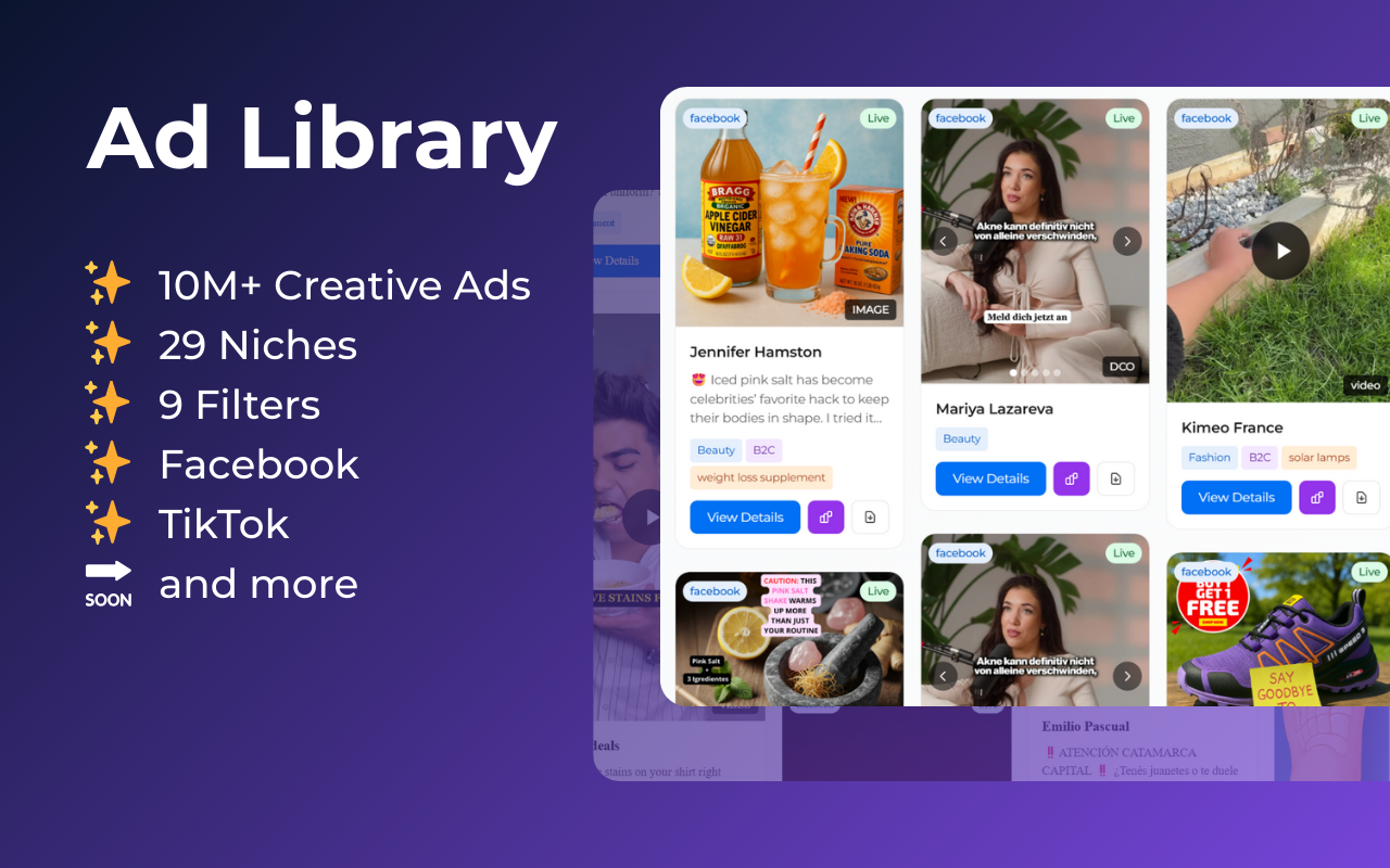 一键保存FB和TT视频广告 - Admaker.ai - 截图 3
