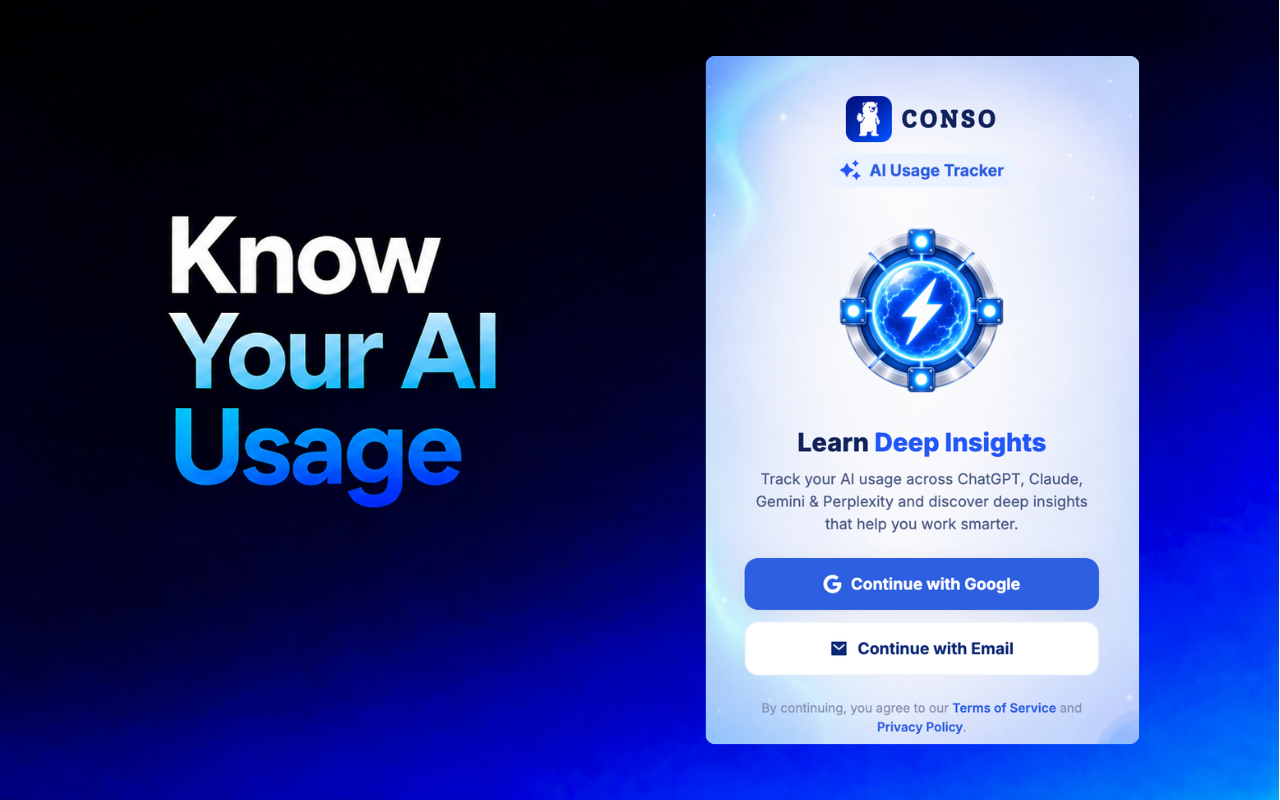 Conso: AI Usage Tracker - 截图 2