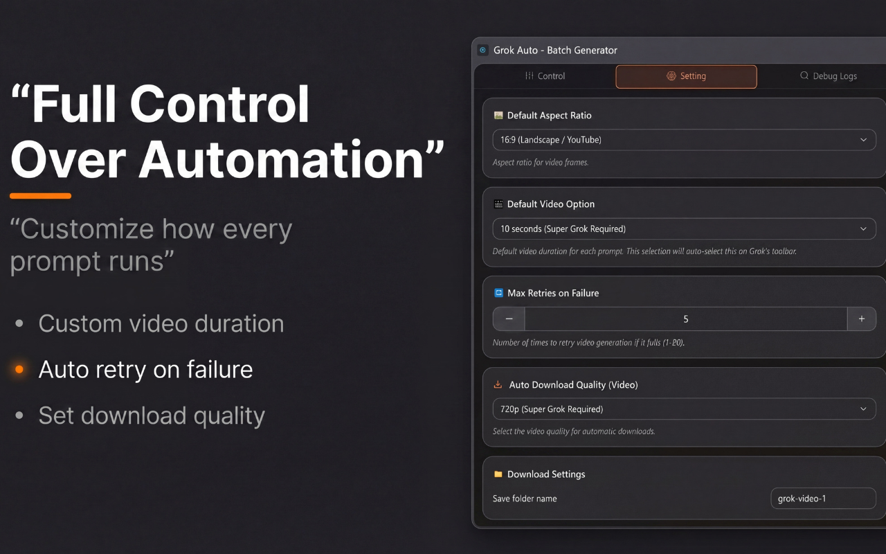 Grok Automation - Run Prompts Automatically - 截图 4