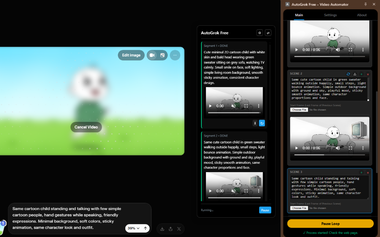 AutoGrok Free – Video Automator - 截图 3