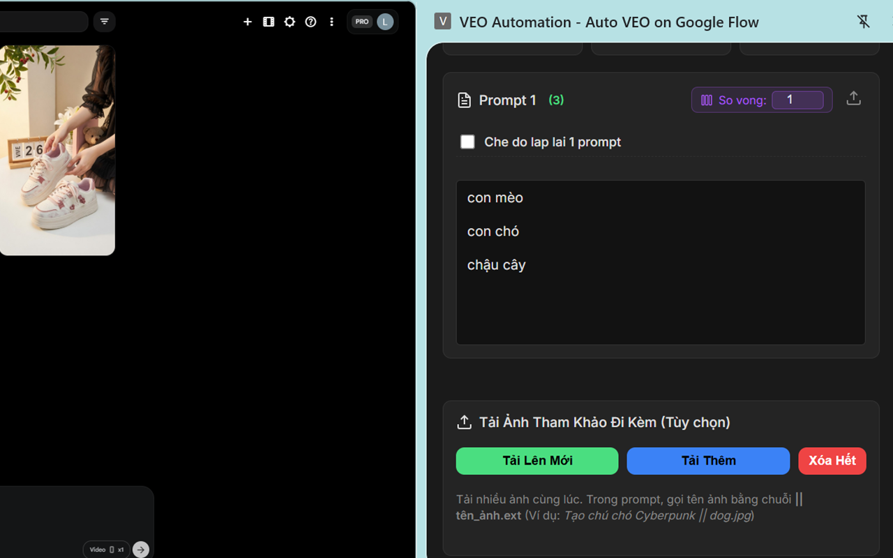 VEO Automation - Auto VEO on Google Flow - 截图 2