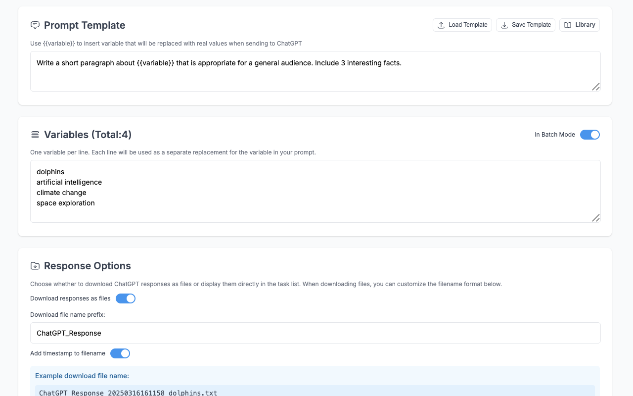 Automate ChatGPT - 截图 1