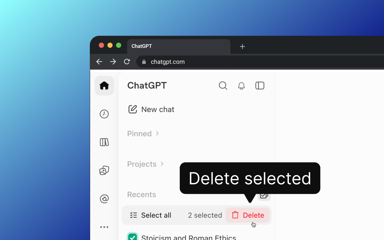 ChatGPT Bulk Delete - 截图 2